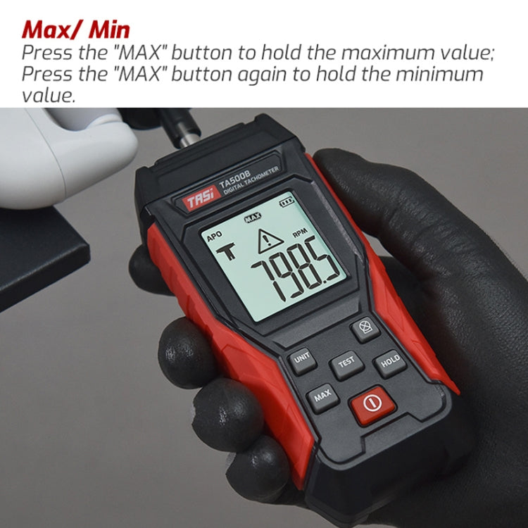 Laser Tachometer Digital Display Measuring Speed Meter, TA500A Optical Measurement