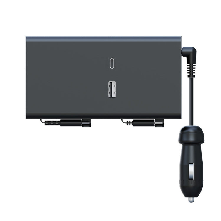 Car Cigarette Lighter Rear Seat Retractable Dual-Wire Charger, Car Charger