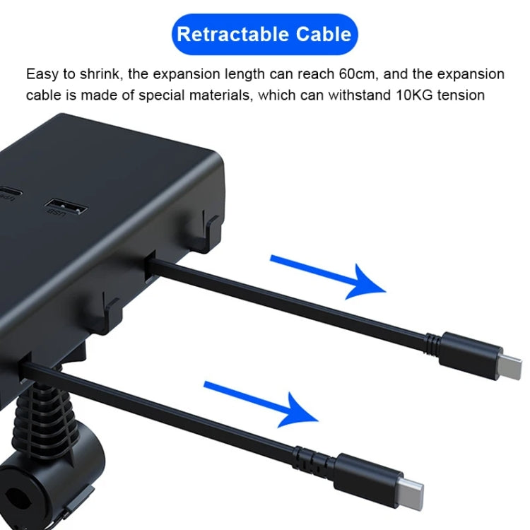 Car Cigarette Lighter Rear Seat Retractable Dual-Wire Charger, Car Charger