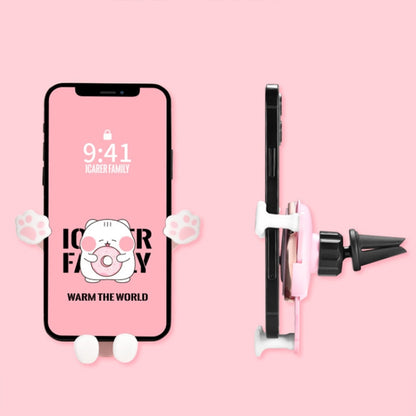 ICARER FAMILY AK-01 Car Air Outlet Cartoon Phone Holder Car Navigation Gravity Support Frame