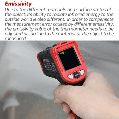 Infrared Thermometer Electronic Color Screen Thermometer, TASI TA601C -50-880 Degrees Celsius