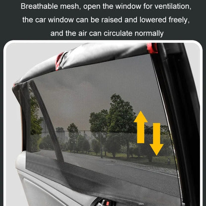 Car Magnetic Summer Sun Protection Insulating Privacy Curtain, Main Driver Arc, Co-pilot Arc, Rear Window Square