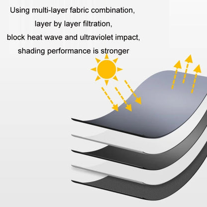 Car Magnetic Summer Sun Protection Insulating Privacy Curtain, Main Driver Arc, Co-pilot Arc, Rear Window Square