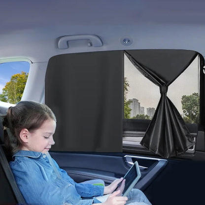 Car Magnetic Summer Sun Protection Insulating Privacy Curtain, Main Driver Arc, Co-pilot Arc, Rear Window Square