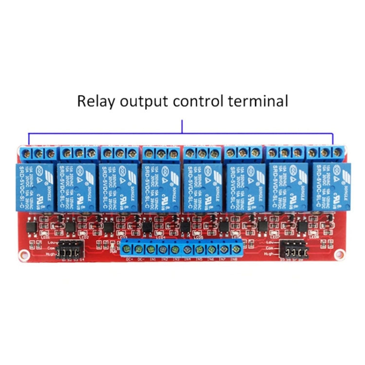 Relay Module With Optocoupler Isolation Supports High And Low Level Trigger Expansion Board, 2 Way 5V, 4 Way 5V, 8 Way 5V