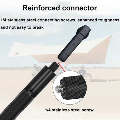1.22m For Insta360 One X Retractable Integrated Camera Panoramic Invisible Selfie Stick Tripod, 1.22m For Insta360 One X
