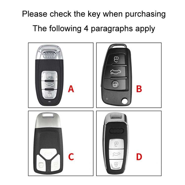 Car Folding Key Cover Multifunctional Keychain Anti-lost Number Plate, For Audi A, For Audi B, For Audi C, For Audi D