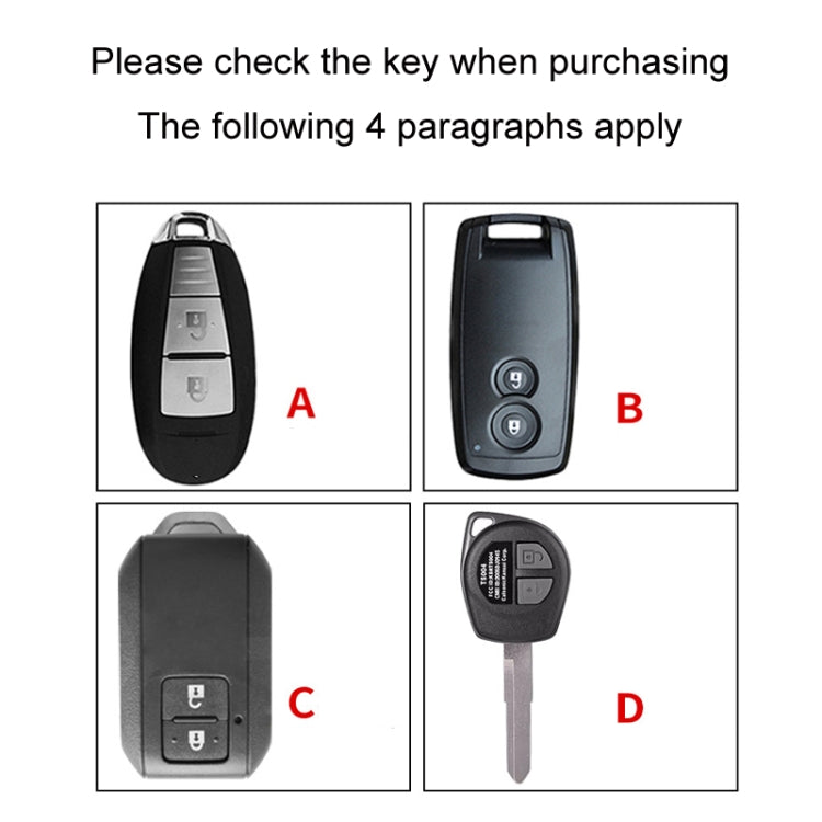 Car Key Cover Multifunctional Keychain Anti-lost Number Plate, For Suzuki A, For Suzuki B, For Suzuki C, For Suzuki D