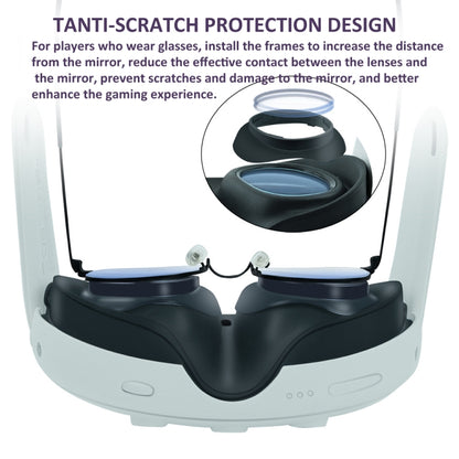 For Meta Quest 3 VR Glasses Lens Protector Frame to Prevent Your Glasses from Scratching VR Lenses