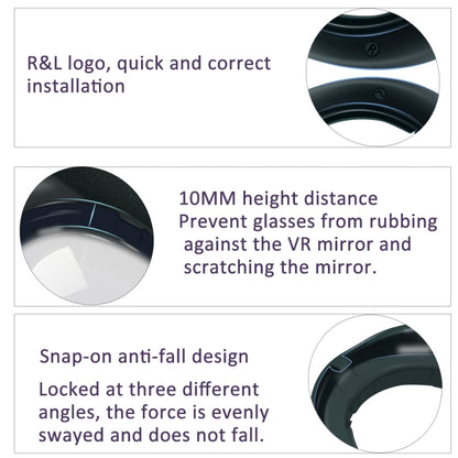 For Meta Quest 3 VR Glasses Lens Protector Frame to Prevent Your Glasses from Scratching VR Lenses