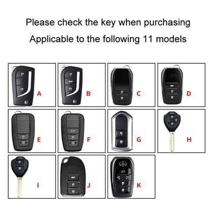 For Toyota Car Key Cover Multifunctional Keychain Anti-lost Number Plate, A, B, C, D, E, F, G, H, I, J, K