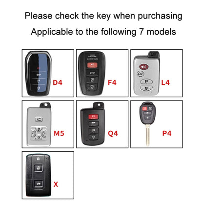 For Toyota Car Key Cover Multifunctional Keychain Anti-lost Number Plate, D4, F4, L4, M5, Q4, P4, X
