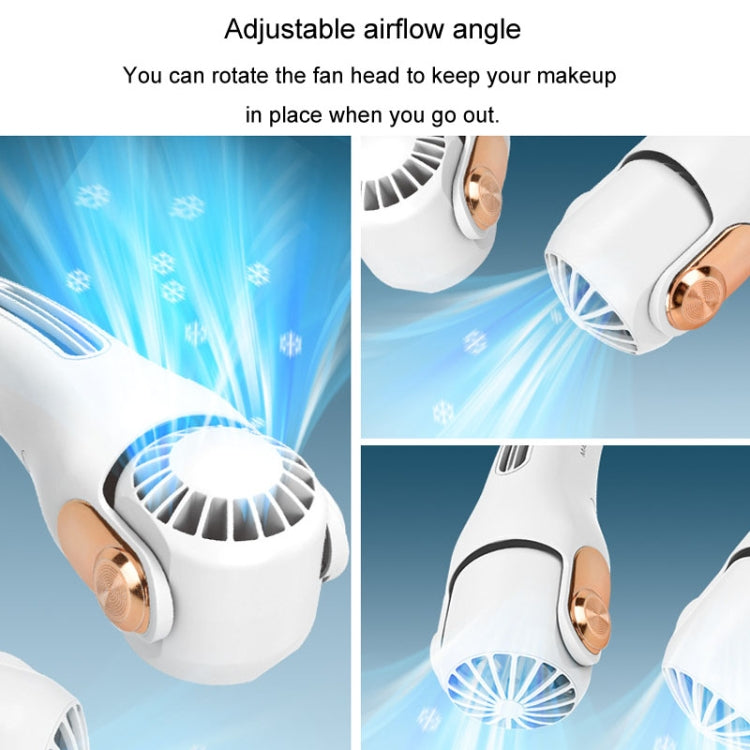 Mini Silicone Neck Fan Portable USB Student Outdoor Adjustable Fan