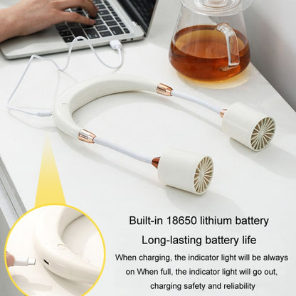 Portable Hanging Neck Fan USB Charging Long Life Outdoor Small Fan