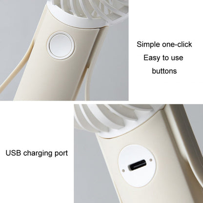 Portable Handheld Quiet Fan Silicone Hanging Neck Small Electrical Fan