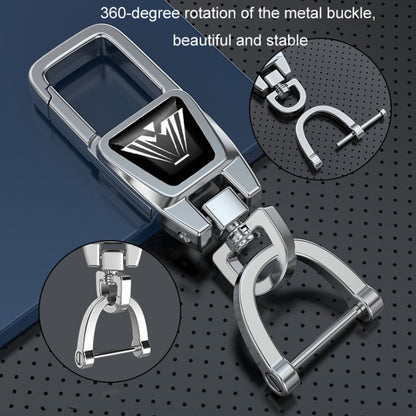 For BMW Car Key Cover Multifunctional Keychain Anti-Lost Number Plate, A, B, C, D, E, F