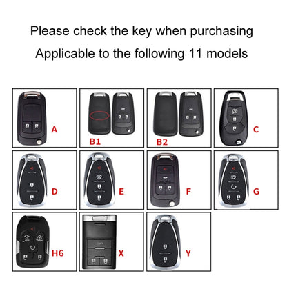 For Chevrolet Car Key Cover Multifunctional Keychain Anti-lost Number Plate, A, B1, B2, C, D, E, F, G, H6, X, Y