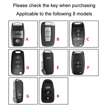 For Kia Car Key Cover Multifunctional Keychain Anti-lost Number Plate, A, B, C, D, E, F, G, K