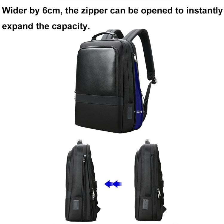 Bopai 61-26111 Large Capacity Business Commuter Laptop Backpack With USB+Type-C Port, 61-26111