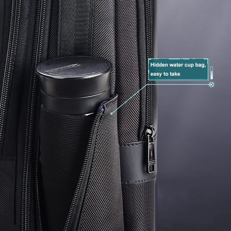 Bopai 61-26111 Large Capacity Business Commuter Laptop Backpack With USB+Type-C Port, 61-26111