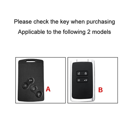 For Renault Car Key Cover Multifunctional Keychain Anti-lost Number Plate, A, B