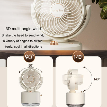 USB Charging Cooler Air Conditioning Fan Desktop Cooling Fan Swing Humidifier