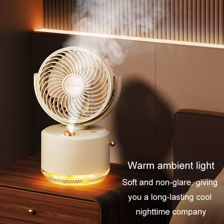 USB Charging Cooler Air Conditioning Fan Desktop Cooling Fan Swing Humidifier