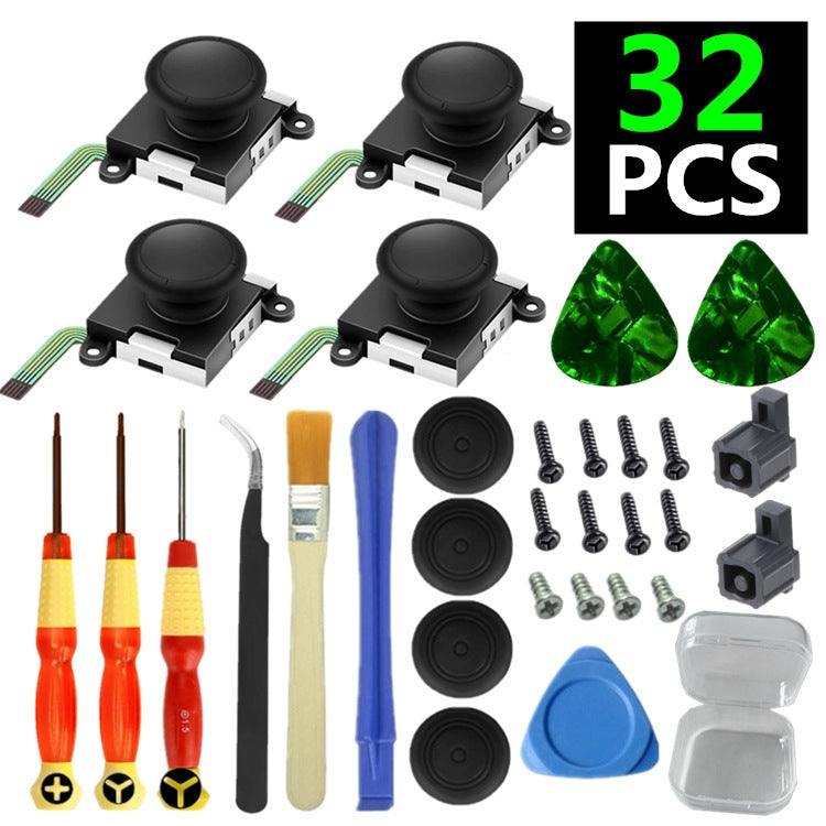 For Nintendo Switch Joycon Joystick Thumb Stick Repair Tool, 9 In 1 Kit, 19 In 1 Kit, 21 In 1 Kit, 32 In 1 Kit