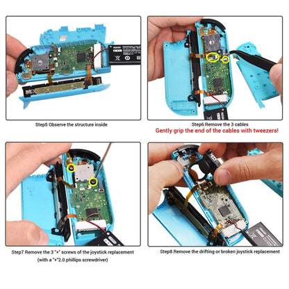 For Nintendo Switch Joycon Joystick Thumb Stick Repair Tool, 9 In 1 Kit, 19 In 1 Kit, 21 In 1 Kit, 32 In 1 Kit