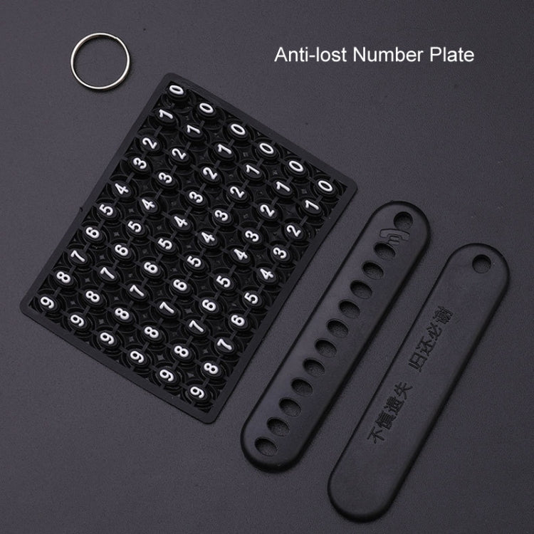 For Hyundai Car Key Cover Multifunctional Keychains Anti-lost Number Plates, A, B, C, D, E, F, G, H, H4, H5, I, J, J4, K, L