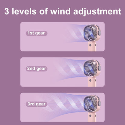 Handheld Portable Mini Multifunctional Fan With Phone Holder Function, Pink Purple with Battery, Yellow Green with Battery, Pink Purple no Battery, Yellow Green no Battery