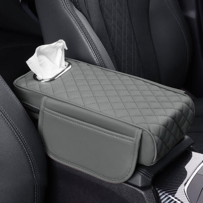 Car Armrest Box Booster Pad Widened Interior Tissue Box, Black, Volcanic Red, Mocha Brown, Beige, Black Red, Gray, Brown