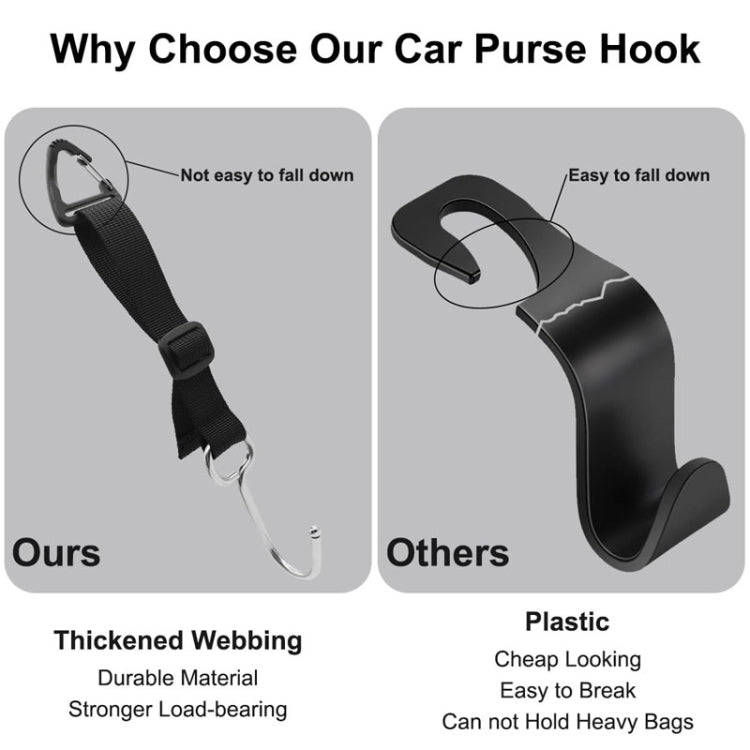 Automobile Stroller Storage Hooks Car Multifunctional Seat Rear Hangers, A62