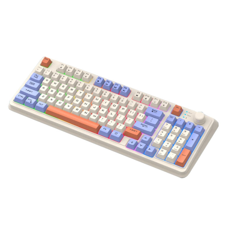 XUNSVFOX K94 Wireless Bluetooth Dual Mode Mechanical Keyboard Gaming Office Laptop Keyboard