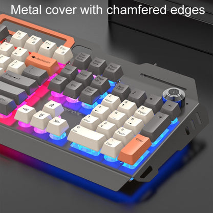 XUNSVFOX K90 Mechanical Feeling Metal Keyboard Gaming Computer Wired Keyboard