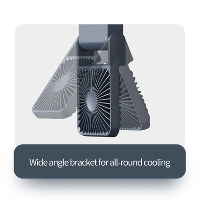 HX-123 USB Charging Wall-mounted Desktop Folding Thin and Light Small Fan