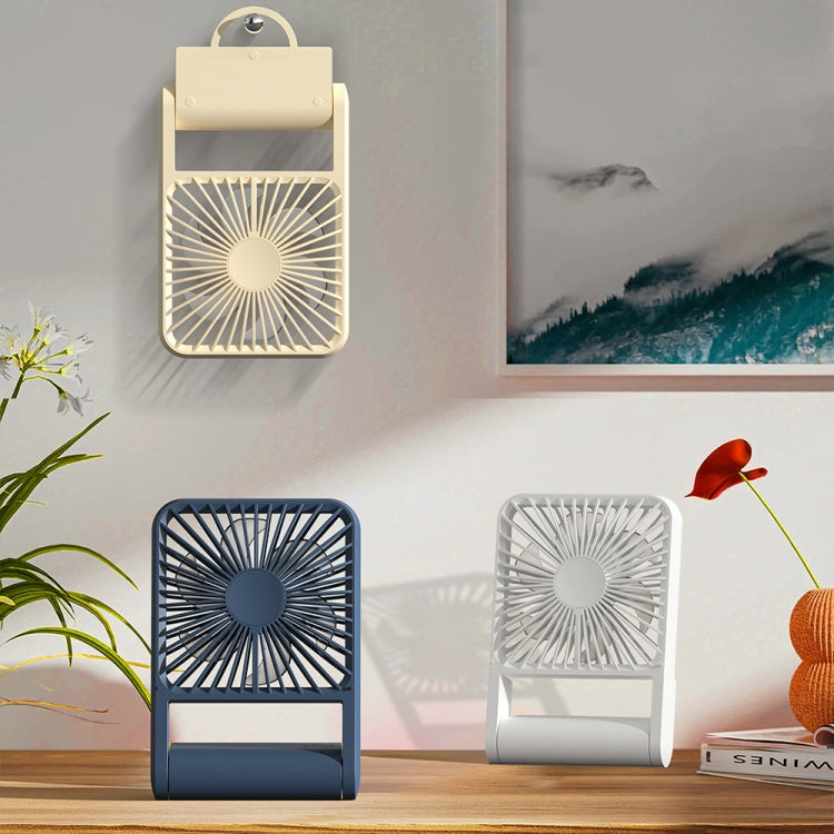 HX-123 USB Charging Wall-mounted Desktop Folding Thin and Light Small Fan
