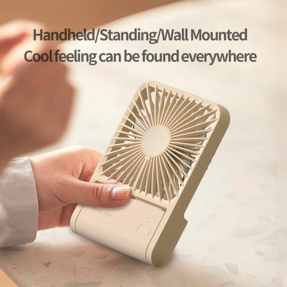 HX-123 USB Charging Wall-mounted Desktop Folding Thin and Light Small Fan