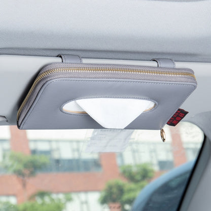 Car Sun Visor Skylight Hanging Tissue Box, H055 Black, H053 Beige, H052 Gray, H051 Brown