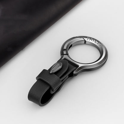 YAILIS Zinc Alloy Car Keychain Multi-functional Belt Hook Key Holder For Men & Women, Quartz Black, Quartz Coffee, Quartz Brown