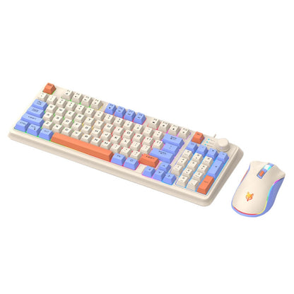 XUNSVFOX K820 Wired Gaming Mechanical Feeling 94 Keys Keyboard And Mouse Set