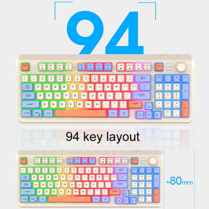 XUNSVFOX K820 Wired Gaming Mechanical Feeling 94 Keys Keyboard And Mouse Set
