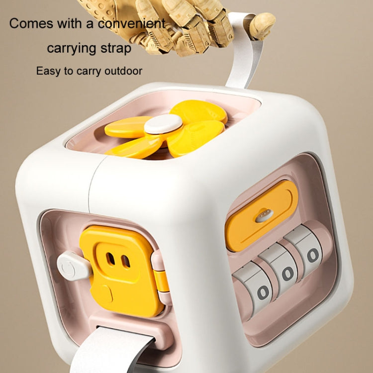 Baby Educational Multifunctional Hexahedron Montessori Early Learning Cube Toy