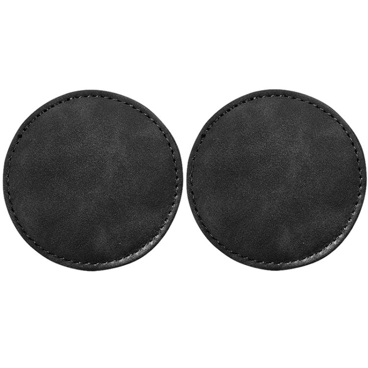 2pcs/ Set Car Suede Anti-Slip Water Coaster Car Interior Decoration