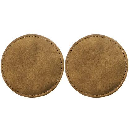 2pcs/ Set Car Suede Anti-Slip Water Coaster Car Interior Decoration