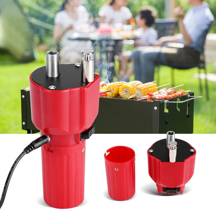 Outdoor Picnic Grill Rotary Motor Barbecue Motor Bracket Accessories With USB Wire, USB Cable Powered