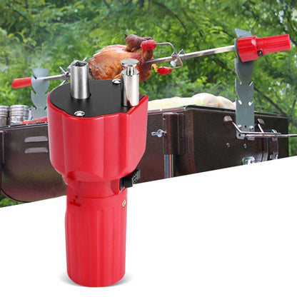 Outdoor Picnic Grill Rotary Motor Barbecue Motor Bracket Accessories, Battery Powered