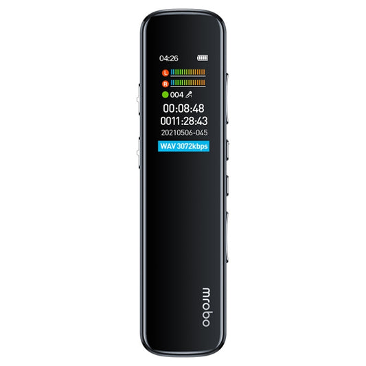 Mrobo RV-19 0.96-inch HD Screen 3D Noise Reduction Recording Pen Music Player, 4GB, 8GB, 16 GB, 32GB, 64GB, 128GB