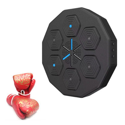 Bluetooth Intelligent Music Boxing Trainer Wall Mounted Electronic Boxing Practice, With Children Gloves, With Adult Red Gloves, With Adult Black Gloves