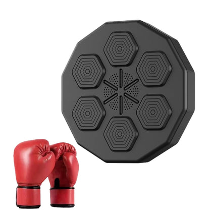 Bluetooth Intelligent Music Boxing Trainer Wall Mounted Electronic Boxing Practice, With Children Gloves, With Adult Red Gloves, With Adult Black Gloves
